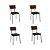 Conjunto Mesa Loire 90cm + 04 Cadeiras Petra - Kappesberg Crome - Imagem 8