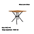 Conjunto Mesa Loire 90cm + 04 Cadeiras Petra - Kappesberg Crome - Imagem 4