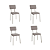 Conjunto Mesa Iguaçu 136cm + 04 Cadeiras Denali - Kappesberg Crome - Imagem 8