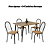 Conjunto Mesa Iguaçu 120cm + 04 Cadeiras Noruega - Kappesberg Crome - Imagem 2