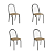 Conjunto Mesa Iguaçu 120cm + 04 Cadeiras Noruega - Kappesberg Crome - Imagem 8