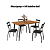 Conjunto Mesa Iguaçu 120cm + 04 Cadeiras Bali - Kappesberg Crome - Imagem 2