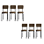 Conjunto Mesa Constanza 160cm + 06 Cadeiras Mali - Kappesberg Crome - Imagem 8