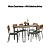 Conjunto Mesa Constanza 160cm + 06 Cadeiras Brisa - Kappesberg Crome - Imagem 2