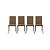 Conjunto Mesa Sardenha 105cm c/ Vidro + 04 Cadeiras Amsterda - Kappesberg - Imagem 8