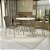 Conjunto Mesa Sardenha 105cm c/ Vidro + 04 Cadeiras Amsterda - Kappesberg - Imagem 1