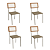Conjunto Mesa Sardenha 105cm c/ Vidro + 04 Cadeiras Brisa - Kappesberg Crome - Imagem 8