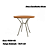 Conjunto Mesa Sardenha 90cm + 04 Cadeiras Bali - Kappesberg Crome - Imagem 4