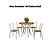 Conjunto Mesa Sardenha 90cm + 04 Cadeiras Bali - Kappesberg Crome - Imagem 2