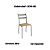 Conjunto Mesa Sardenha 90cm + 04 Cadeiras Bali - Kappesberg Crome - Imagem 3