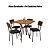Conjunto Mesa Sardenha 90cm + 04 Cadeiras Petra - Kappesberg Crome - Imagem 2