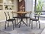 Conjunto Mesa Creta 90cm + 04 Cadeiras Malta - Kappesberg Crome - Imagem 1