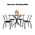 Conjunto Mesa Creta 90cm + 04 Cadeiras Malta - Kappesberg Crome - Imagem 2