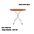 Conjunto Mesa Creta 90cm + 04 Cadeiras Malta - Kappesberg Crome - Imagem 3