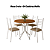 Conjunto Mesa Creta 90cm + 04 Cadeiras Malta - Kappesberg Crome - Imagem 2
