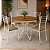 Conjunto Mesa Creta 90cm + 04 Cadeiras Malta - Kappesberg Crome - Imagem 1