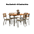 Conjunto Mesa Santorini 136cm + 06 Cadeiras Brisa - Kappesberg Crome - Imagem 2