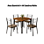 Conjunto Mesa Santorini 90cm + 04 Cadeiras Malta - Kappesberg Crome - Imagem 2
