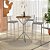 Conjunto Mesa Bistro com 03 Banquetas Gênova Cromado - Kappesberg Crome - Imagem 1