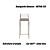 Conjunto Mesa Bistro com 03 Banquetas Gênova Cromado - Kappesberg Crome - Imagem 3