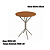 Conjunto Mesa Bistro com 02 Banquetas Fiji Nikel - Kappesberg Crome - Imagem 4
