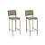 Conjunto Mesa Bistro com 02 Banquetas Fiji Nikel - Kappesberg Crome - Imagem 8
