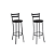 Conjunto Mesa Bistro com 02 Banquetas Jade Preto - Kappesberg Crome - Imagem 8