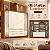 Roupeiro 265cm 06 Portas Lumiere - Ref. D352-221 - Cinamomo/Off White - Móveis Henn - Imagem 1