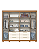 Roupeiro 265cm 06 Portas Lumiere - Ref. D352-221 - Cinamomo/Off White - Móveis Henn - Imagem 5
