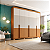 Roupeiro 262cm 06 Portas Carter - Ref. D354-221 - Cinamomo/Off White - Móveis Henn - Imagem 2