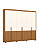 Roupeiro 262cm 06 Portas Carter - Ref. D354-221 - Cinamomo/Off White - Móveis Henn - Imagem 4