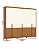 Roupeiro 262cm 06 Portas Carter - Ref. D354-221 - Cinamomo/Off White - Móveis Henn - Imagem 7
