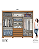 Roupeiro 262cm 06 Portas Carter c/ Espelho - Ref. D354-221 - Cinamomo/Off White - Móveis Henn - Imagem 6