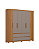 Roupeiro 211,5cm 06 Portas Riade - Ref. D353-220 - Cinamomo/Avela - Móveis Henn - Imagem 4