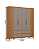 Roupeiro 211,5cm 06 Portas Riade - Ref. D353-220 - Cinamomo/Avela - Móveis Henn - Imagem 7