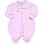 Macacão em Plush Rosa Listrado + Touca + Luvas - Imagem 3