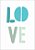 Quadro Infantil LOVE azul - Imagem 1