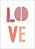 Quadro Infantil LOVE rosa - Imagem 1