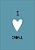Quadro Infantil I Love You azul - Imagem 1
