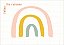 Quadro Infantil follow the rainbow rosa - Imagem 1