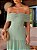 Vestido Longo Ombre Verde - Imagem 3