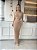 Vestido Longuete Modal Nude - Imagem 1