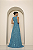 Vestido Longo Paete Mila Azul Turquesa - Imagem 5
