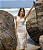 Vestido Midi Croche Areia - Imagem 3
