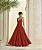 Vestido Longo Linho Verlu Vermelho - Imagem 4