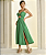 Vestido Midi Celina Verde - Imagem 3