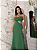 Vestido Longo Leve Flor Verde - Imagem 3