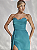 Vestido Longo Cetim Manu Verde Esmeralda - Imagem 3