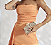 Vestido Longo Cetim Manu Salmão - Imagem 3