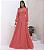 Vestido Longo Diamante Coral - Imagem 1